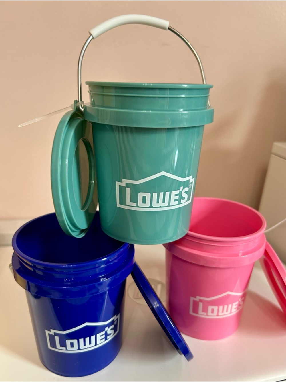 Lowes Mini Bucket - Set of 3
